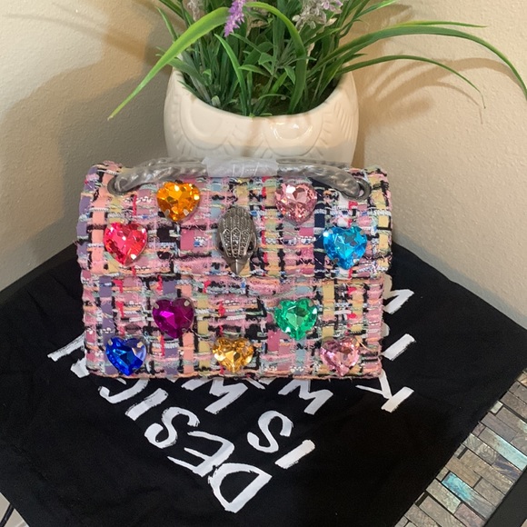 Kurt Geiger London
Mini Kensington Tweed Love Heart Crystals Crossbody Bag - Picture 7 of 17